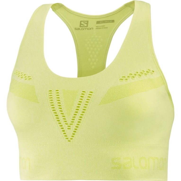 Sutiã Esportivo Salomon Essential Move On Seamless Feminino Limão | PT B89175